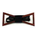 Nœud Papillon en bois creux triangulaire