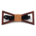 Nœud Papillon en bois creux triangulaire