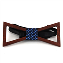 Nœud Papillon en bois creux triangulaire