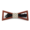 Nœud Papillon en bois creux triangulaire