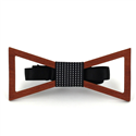 Nœud Papillon en bois creux triangulaire