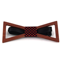 Nœud Papillon en bois creux triangulaire