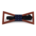 Nœud Papillon en bois triangulaire creux
