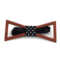 Nœud Papillon en bois creux triangulaire