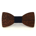 Nœud Papillon en bois à rayures