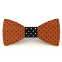 Nœud Papillon en bois à pois