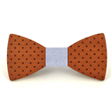 Nœud Papillon en bois à pois
