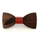 Nœud Papillon en bois plume