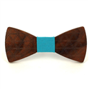 Nœud Papillon en bois à motifs losanges