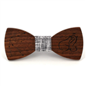 Nœud Papillon en bois Zodiaque Verseau