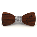 Nœud Papillon en bois Zodiaque Capricorne