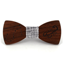 Nœud Papillon en bois Zodiac Scorpion