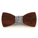 Nœud Papillon en bois Zodiac Lion