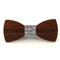 Nœud Papillon en bois signe du zodiaque Vierge