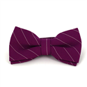 Nœud Papillon violet à rayures blanches