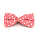 Nœud Papillon Orange à Pois Blancs