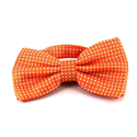 Nœud Papillon Orange Points Blancs