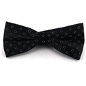 Nœud Papillon Noir Cercles Noirs
