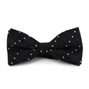 Nœud Papillon noir à pois structuré