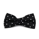 Nœud Papillon Noir à Pois Blancs