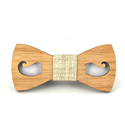 Nœud Papillon Enfants en Bambou Moustache Creuse