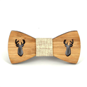 Nœud Papillon Enfants en Bambou Tête Creuse Cerf