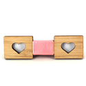 Nœud Papillon Enfants Bambou Coeurs Creux