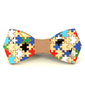 Nœud Papillon Enfants Bambou Puzzle
