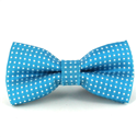 Nœud Papillon Enfants Turquoise à Pois