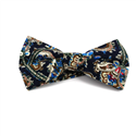Nœud Papillon Paisley Bleu Foncé