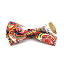Nœud Papillon Paisley Blanc
