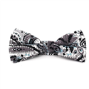 Nœud Papillon Paisley Blanc et Noir