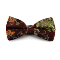 Nœud Papillon Paisley Brillant Grenat