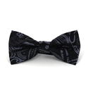 Nœud Papillon Paisley Noir et Gris