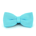 Nœud Papillon en point lisse bleu eau