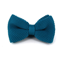 Nœud Papillon en point lisse bleu turquoise