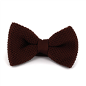 Nœud Papillon en point lisse marron
