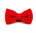 Nœud Papillon en point lisse rouge