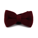 Nœud Papillon en point lisse rouge bordeaux