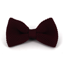 Nœud Papillon en point lisse rouge bordeaux