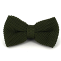 Nœud Papillon en point uni vert armée