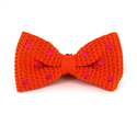 Nœud Papillon à pois orange et magenta