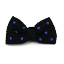 Nœud Papillon à pois noirs et bleus