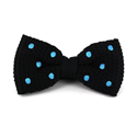 Nœud Papillon à pois noir et bleu ciel