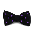 Nœud Papillon à pois noir et violet