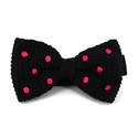 Nœud Papillon à pois noir et magenta