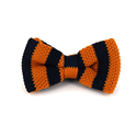 Nœud Papillon à rayures orange et bleu
