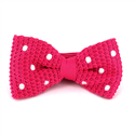Nœud Papillon à pois rose avec des pois blancs