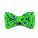 Nœud Papillon à pois verts et bleus