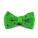 Nœud Papillon à pois verts et violets